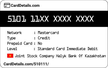 Card Details: 510111