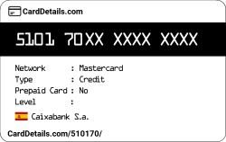 Card Details: 510170