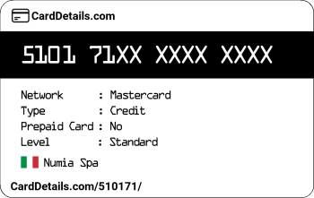 Card Details: 510171