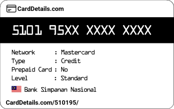Card Details: 510195