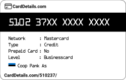 Card Details: 510237