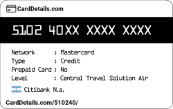 Card Details: 510240