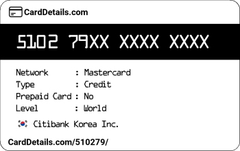 Card Details: 510279