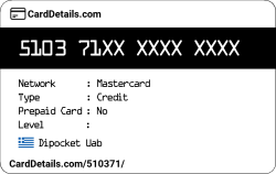 Card Details: 510371