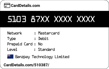 Card Details: 510387