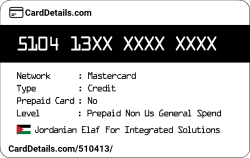 Card Details: 510413
