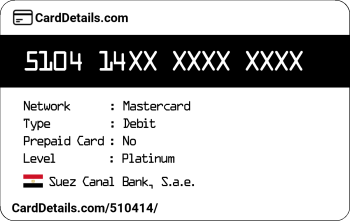 Card Details: 510414