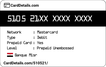 Card Details: 510521