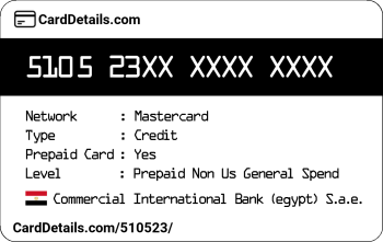 Card Details: 510523