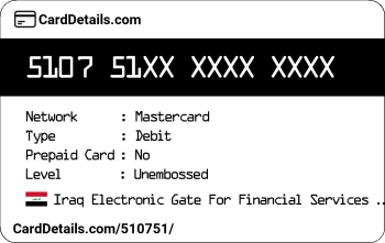 Card Details: 510751