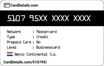 Card Details: 510795