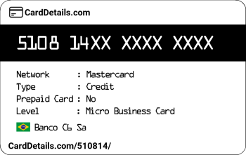 Card Details: 510814