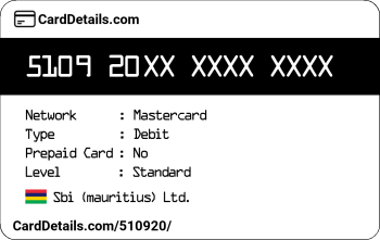 Card Details: 510920