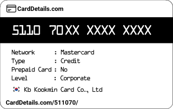 Card Details: 511070