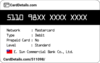 Card Details: 511098