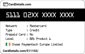 Card Details: 511102