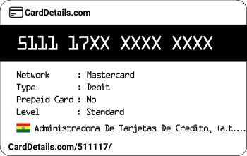 Card Details: 511117