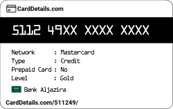 Card Details: 511249