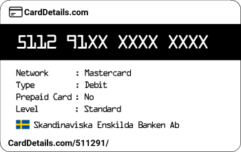 Card Details: 511291