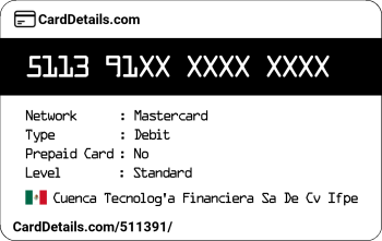 Card Details: 511391