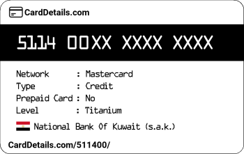 Card Details: 511400