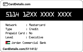Card Details: 511412