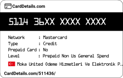 Card Details: 511436