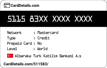 Card Details: 511583