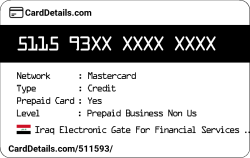Card Details: 511593