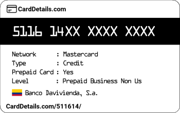 Card Details: 511614