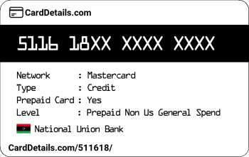 Card Details: 511618