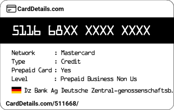 Card Details: 511668