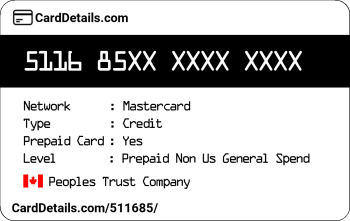 Card Details: 511685