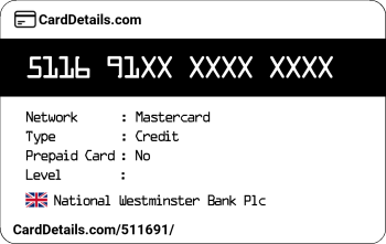 Card Details: 511691