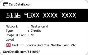 Card Details: 511693
