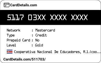 Card Details: 511703