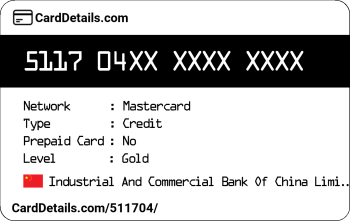 Card Details: 511704