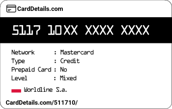 Card Details: 511710