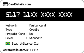 Card Details: 511711