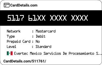 Card Details: 511761