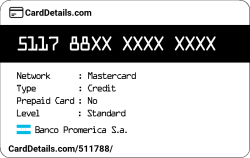 Card Details: 511788