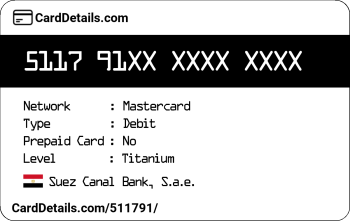 Card Details: 511791