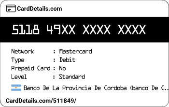 Card Details: 511849