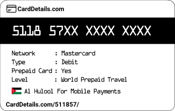 Card Details: 511857