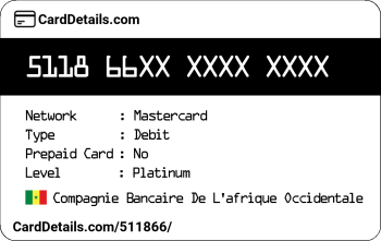 Card Details: 511866