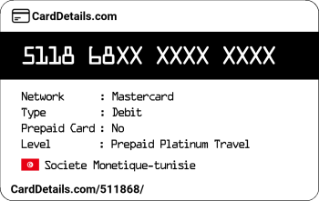 Card Details: 511868