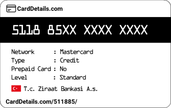 Card Details: 511885