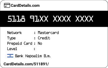 Card Details: 511891
