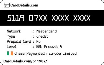 Card Details: 511907