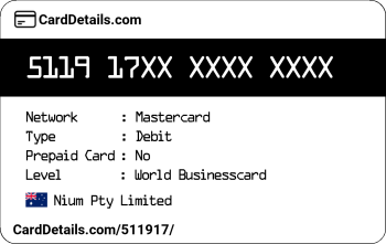 Card Details: 511917